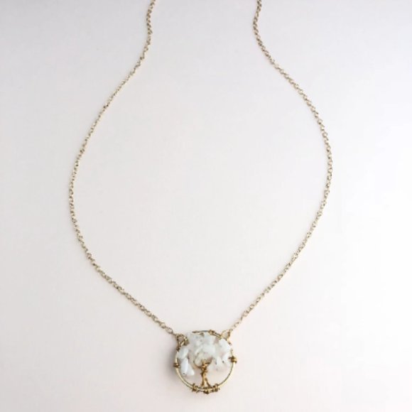 Whimsical Tree Necklace, Novelty Tree Necklace, 3D Necklace - Picture 2 of 4